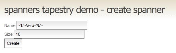 Tapestry user input containing HTML
